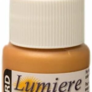 jacquard products jacquard lumiere 3d metallic paint & adhesive 1oz warm gold