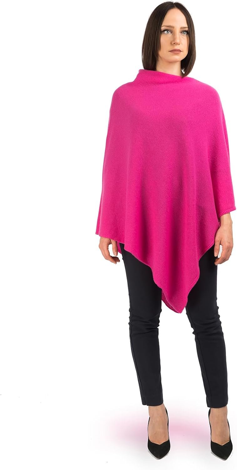 dalle piane cashmere 100% cashmere lightweight poncho made in italy travel topper (7 oz) one size dalle piane cashmere 100% cashmere lightweight poncho made in italy travel topper (7 oz) one size