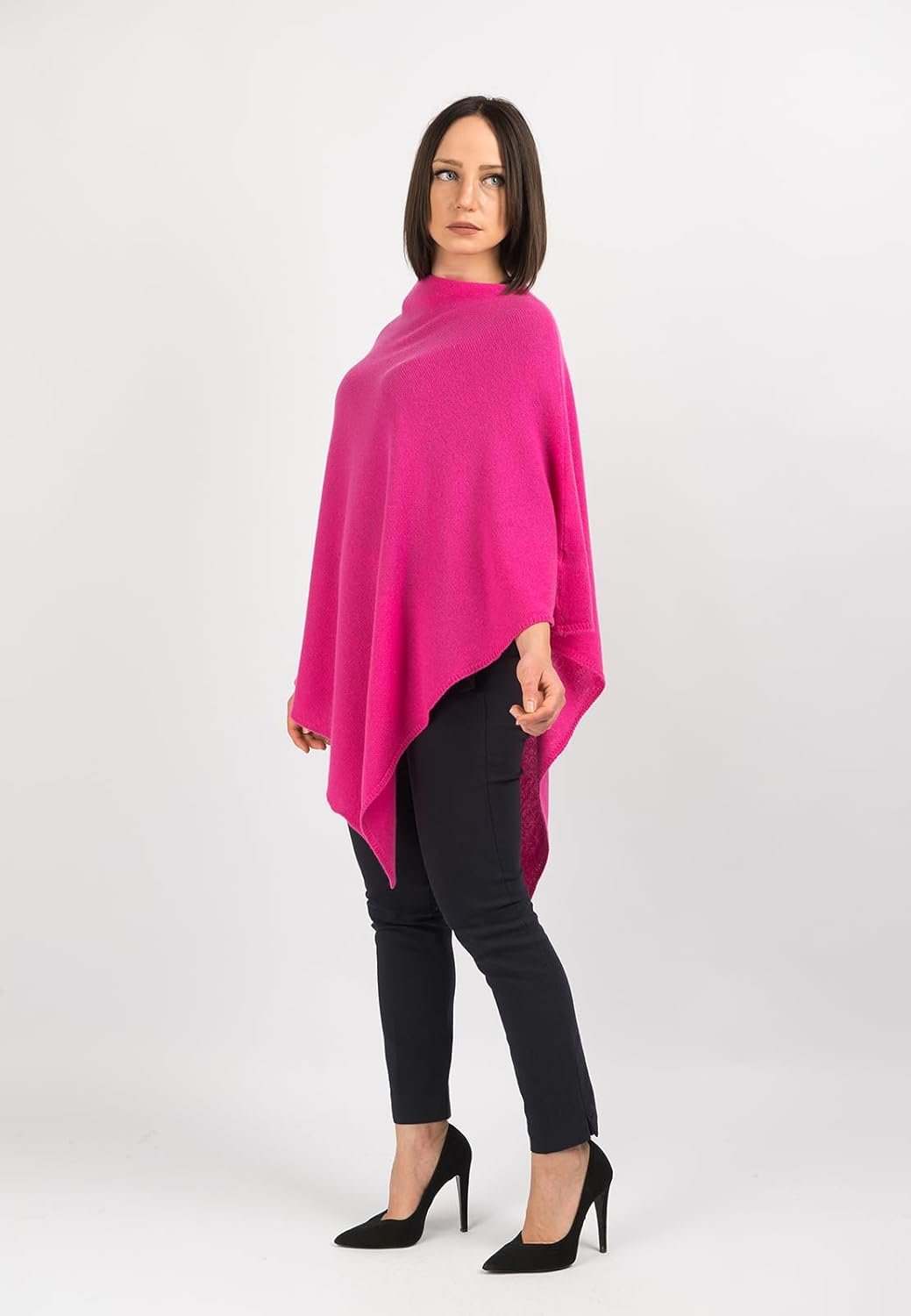 dalle piane cashmere 100% cashmere lightweight poncho made in italy travel topper (7 oz) one size dalle piane cashmere 100% cashmere lightweight poncho made in italy travel topper (7 oz) one size