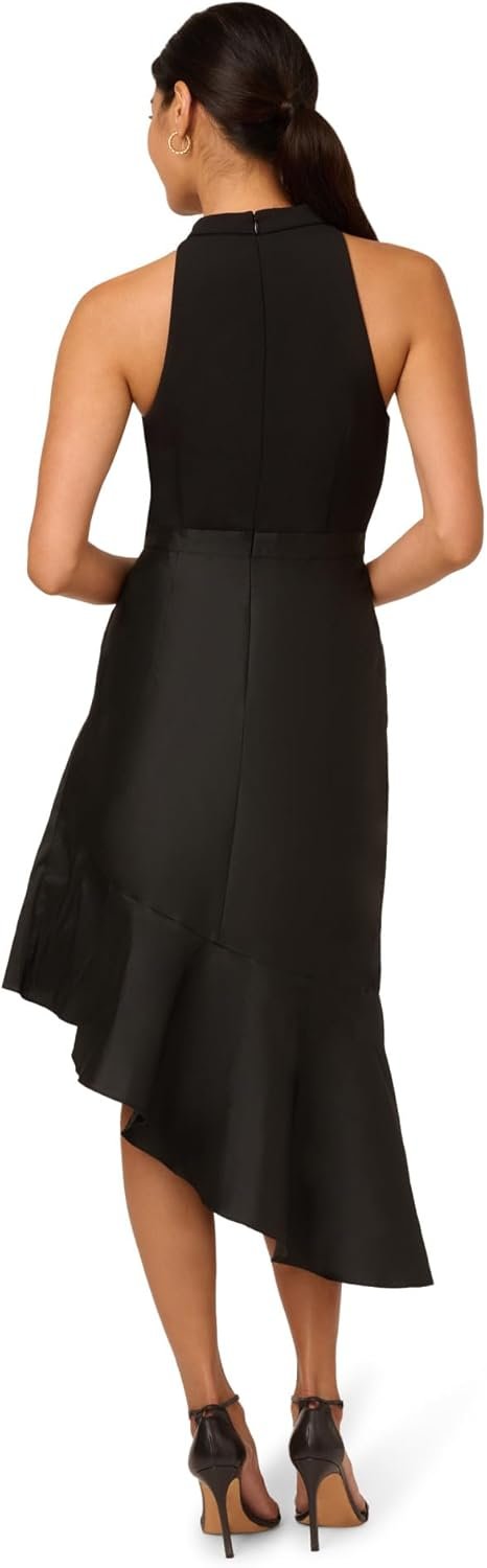 adrianna papell crepe combo taffeta dress adrianna papell crepe combo taffeta dress