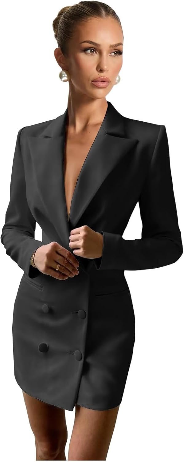 blazer dress for women sexy elegant v neck blazer dress bodycon long sleeve jacket dresses professional outfits blazer dress for women sexy elegant v neck blazer dress bodycon long sleeve jacket dresses professional outfits