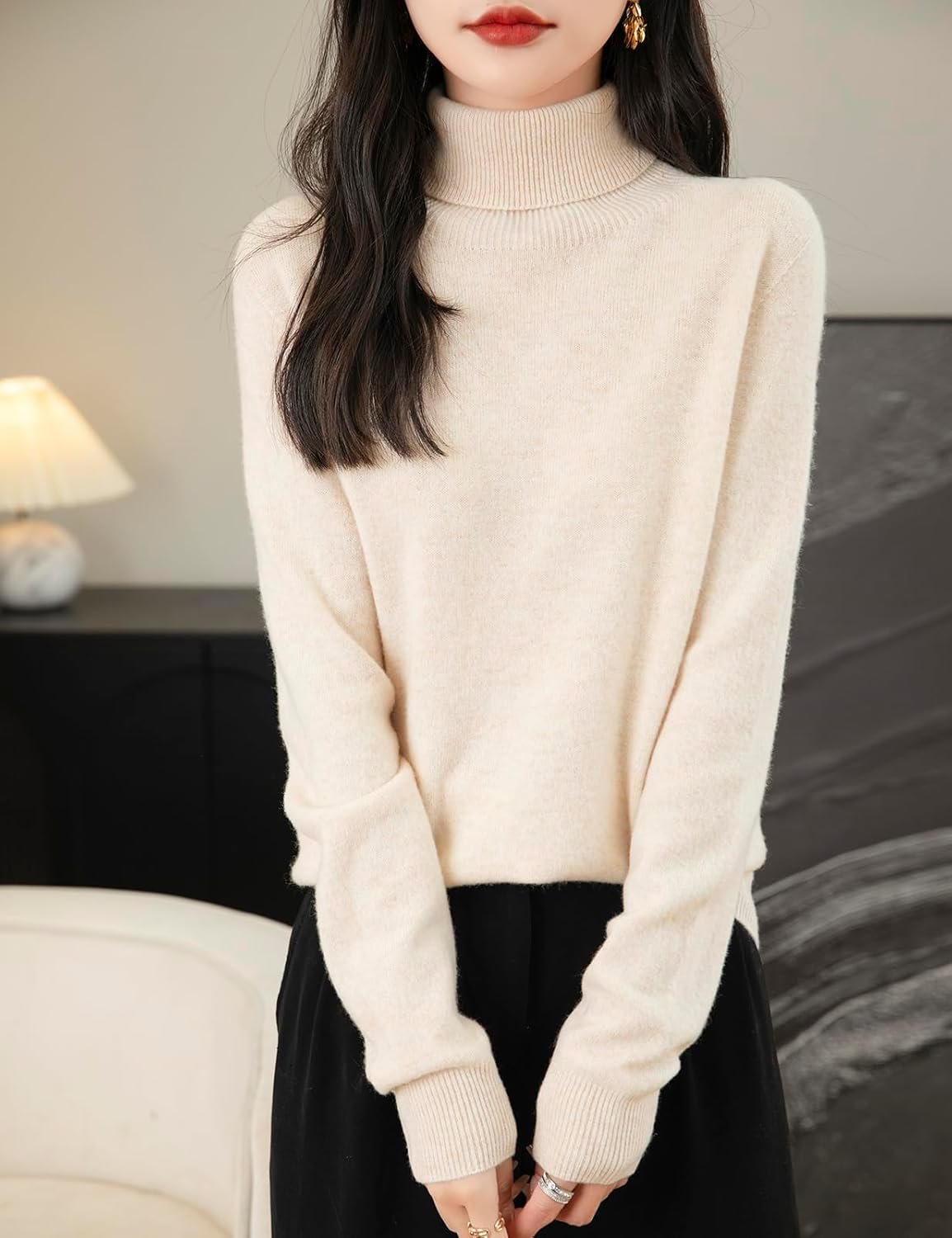 chanyarn women's turtleneck 100% merino wool 2025 first line ready to wear fall winter seamless knit pullover sweater chanyarn women's turtleneck 100% merino wool 2025 first line ready to wear fall winter seamless knit pullover sweater
