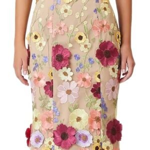 women's 3d floral embroidery dress ruffle sleeve fishtail lace bodycon party cocktail mini dress