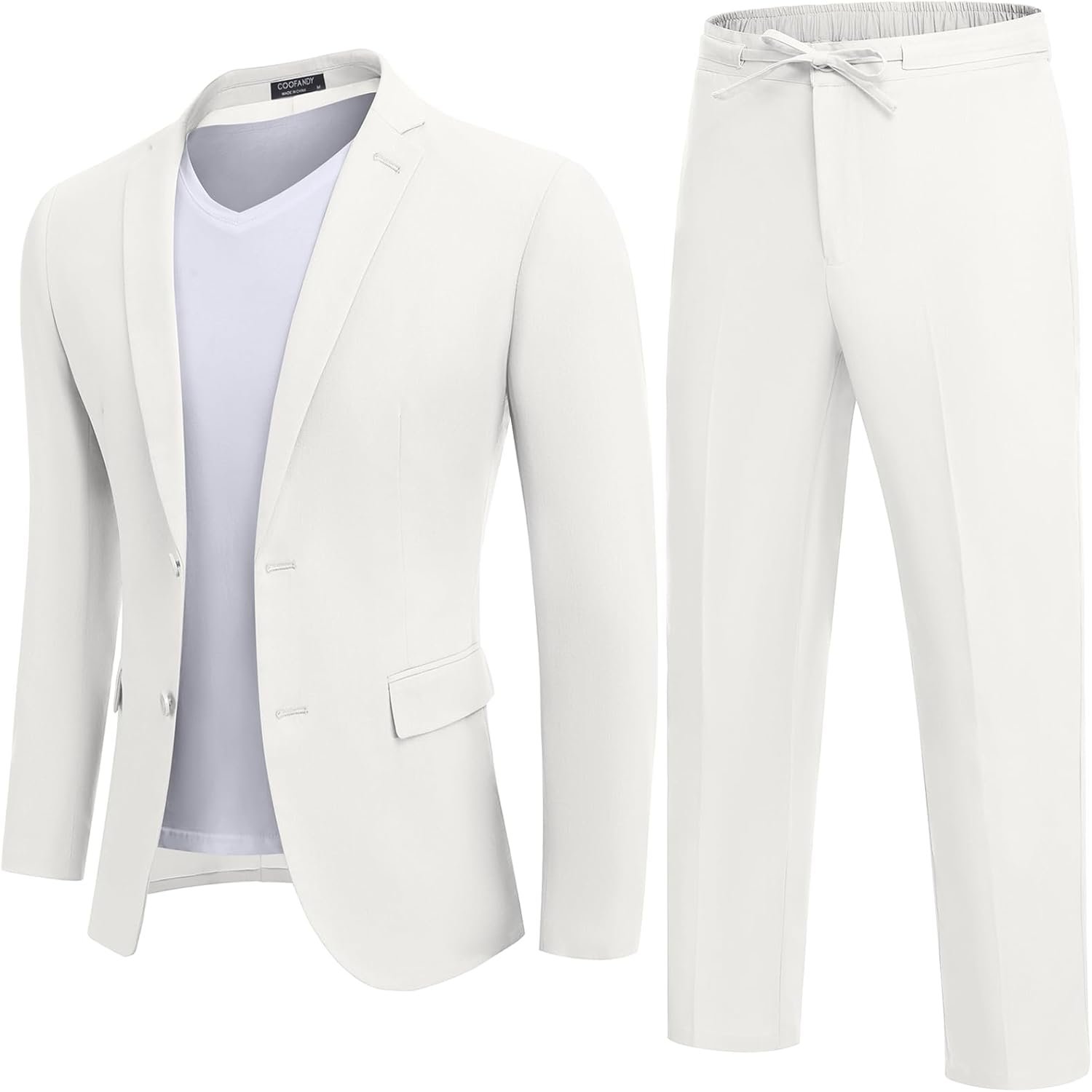 coofandy men's 2 piece linen suits set regular fit casual lightweight blazer jacket and pants coofandy men's 2 piece linen suits set regular fit casual lightweight blazer jacket and pants