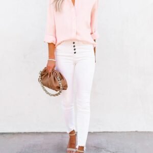 siliteelon button down shirts for women dress shirts cotton long sleeve collared blouse work business casual tops