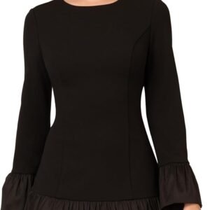 adrianna papell womens crepe and taffeta midi dress