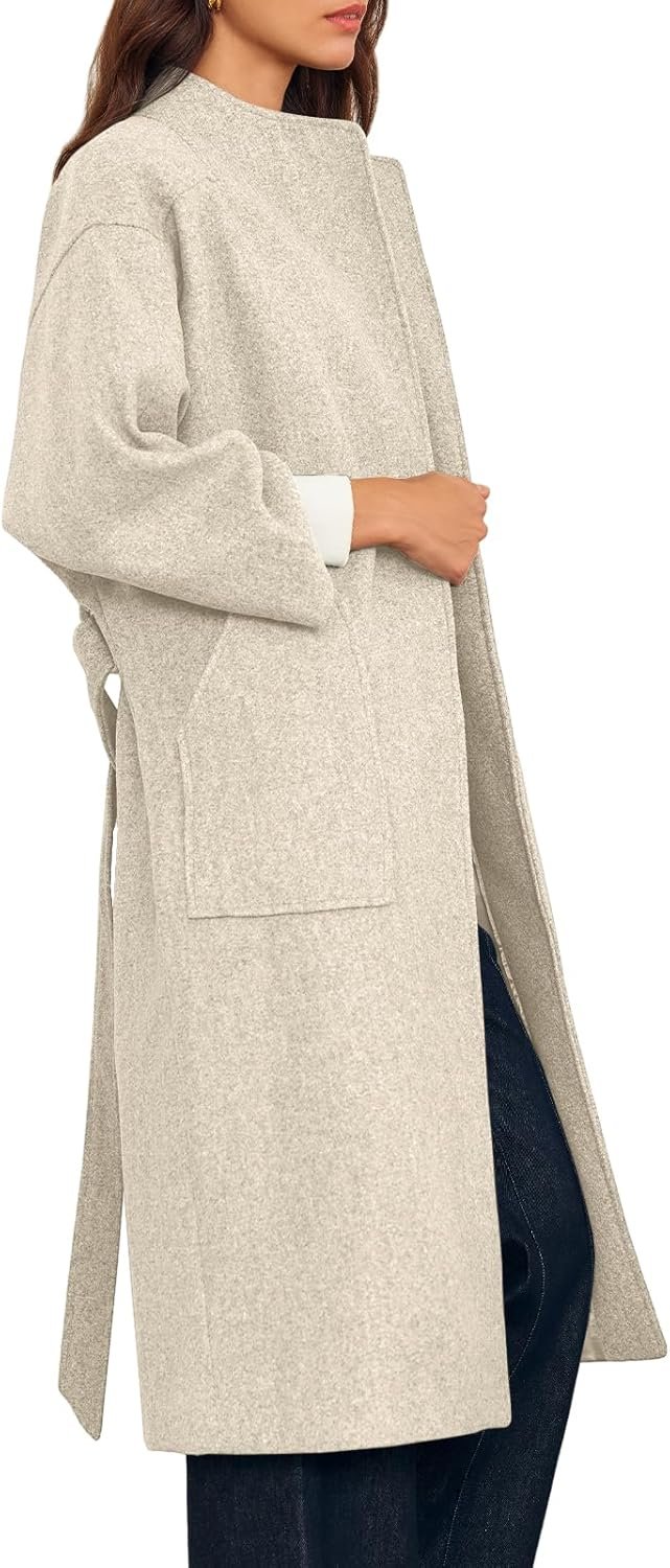 cicy bell womens long pea coats oversized wrap wool blend trench coats winter open front cardigan overcoats cicy bell womens long pea coats oversized wrap wool blend trench coats winter open front cardigan overcoats