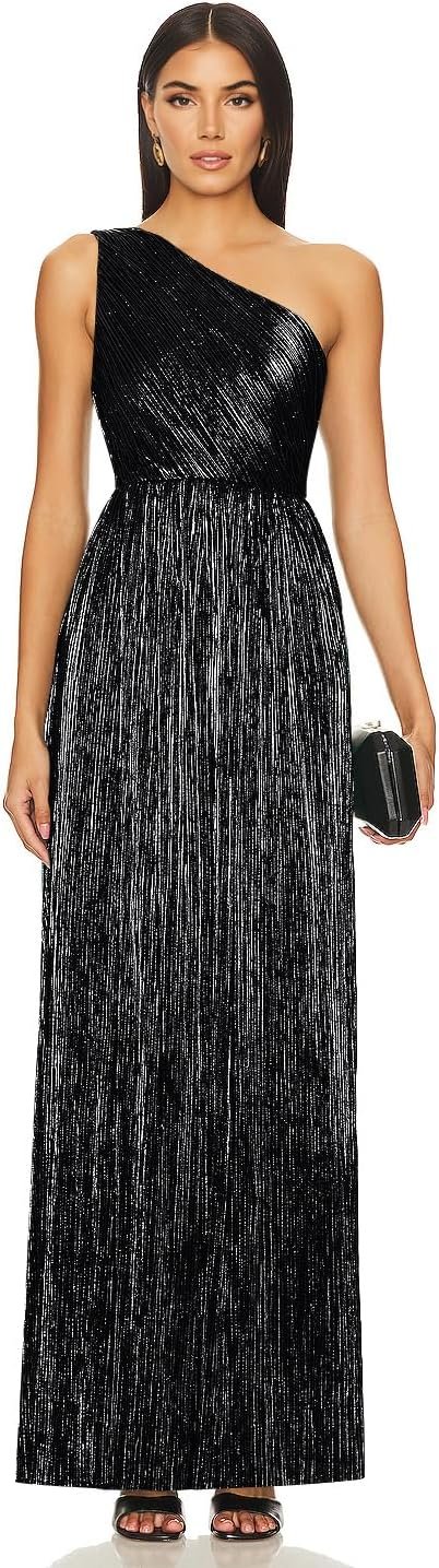 women's elegant maxi formal dresses one shoulder pleated a line long evening party gowns women's elegant maxi formal dresses one shoulder pleated a line long evening party gowns