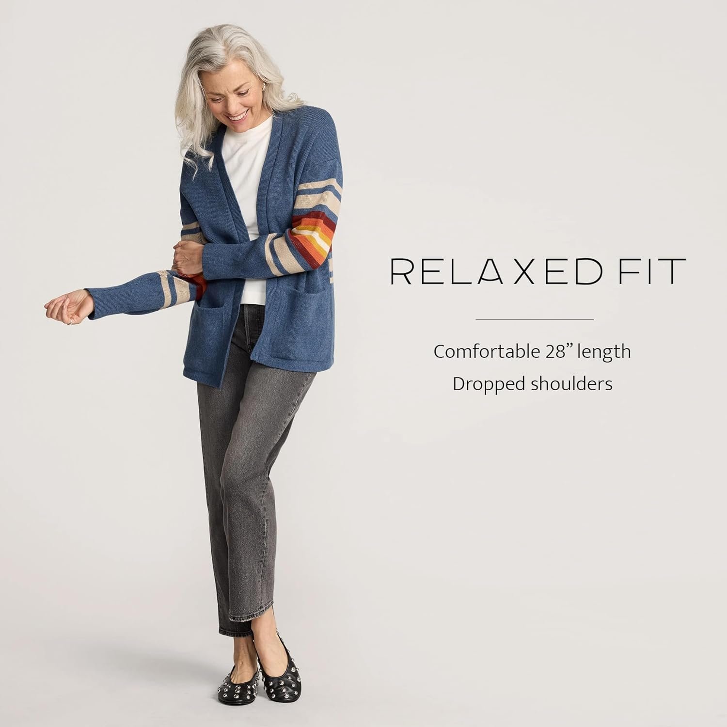 pendleton sierra spring cardigan for women, cotton sweater with harding pattern, open front, 28” length pendleton sierra spring cardigan for women, cotton sweater with harding pattern, open front, 28” length