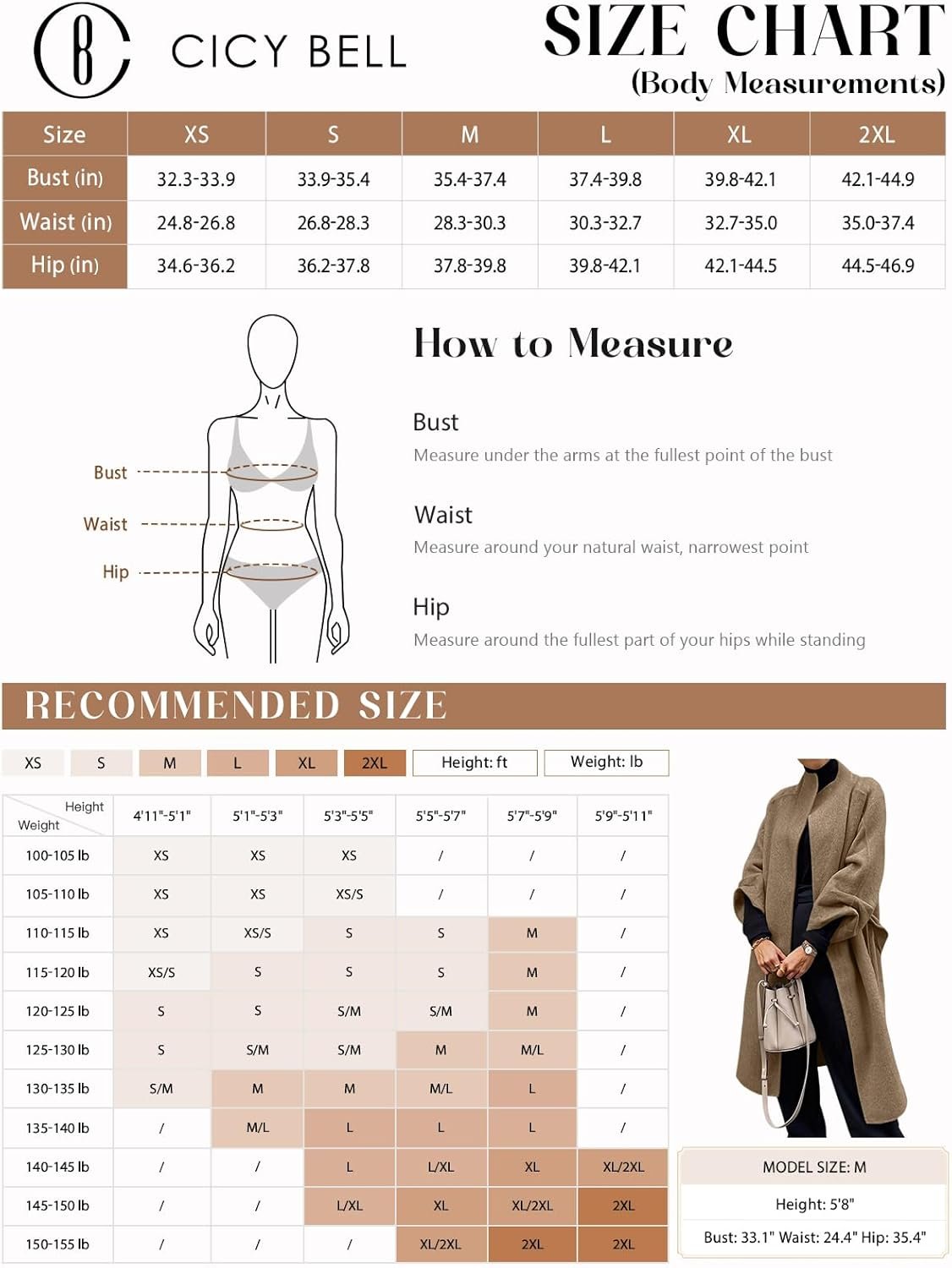 cicy bell womens long pea coats oversized wrap wool blend trench coats winter open front cardigan overcoats cicy bell womens long pea coats oversized wrap wool blend trench coats winter open front cardigan overcoats