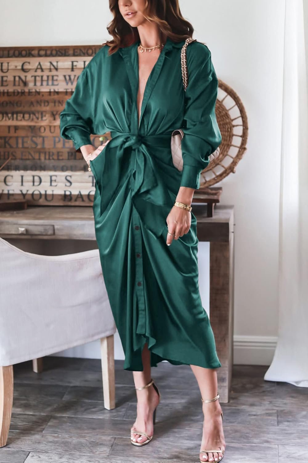 btfbm summer dresses for women 2026 long sleeve v neck button down elegant belted ruched satin silk shirt spring dress btfbm summer dresses for women 2026 long sleeve v neck button down elegant belted ruched satin silk shirt spring dress