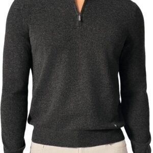 kvss men's mock neck half zip 100% pure cashmere sweater, pullover cashmere sweaters for mens | luxury from inner mongolia